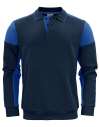 PP2262060 Long Sleeve Polo Sweatshirt Navy / Cobolt colour image