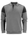 PP2262060 Long Sleeve Polo Sweatshirt Anthracite / Black colour image