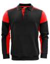PP2262060 Long Sleeve Polo Sweatshirt Black / Red colour image