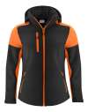 PP2261066 Ladies Softshell Black / Orange colour image