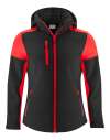 PP2261066 Ladies Softshell Black / Red colour image