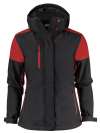 PP2261072 Ladies Padded Softshell Black / Red colour image