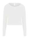JH035 Womens Cropped Sweat Artic White colour image