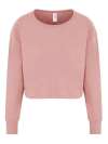 JH035 Womens Cropped Sweat Dusty Pink colour image