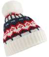 BB528 (B528) BC528 Retro Ski Beanie white out colour image