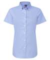 PR386 Ladies Supreme Short Sleeve Oxford Shirt Oxford Blue colour image