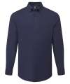 PR284 Supreme Long Sleeve Oxford Shirt Navy colour image