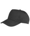 RC84J Boston junior 65/35 polycotton cap Black colour image