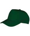 RC84J Boston junior 65/35 polycotton cap Bottle Green colour image