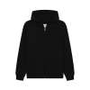 CR04K_v2 Kids Comfort Cut Zip Hoodie Jet Black colour image