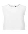 TR119 Organic crop tank White colour image
