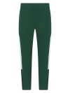 LV883 Kids Knitted Tracksuit Pants Bottle Green / White colour image
