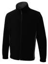 UC617 Two Tone Full Zip Fleece Black / Charcoal colour image