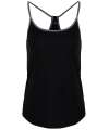 TR043 Women's TriDri yoga vest Black / Black Melange colour image