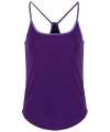 TR043 Women's TriDri yoga vest Bright Purple / Purple Melange colour image