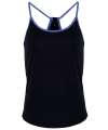 TR043 Women's TriDri yoga vest French Navy / Blue Melange colour image