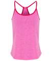 TR043 Women's TriDri yoga vest Pink Melange / Hot Pink colour image