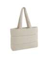 BG701 Quilted Tote Bag natural stone colour image
