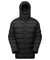 TS005 Solitude recycled hooded jacket Black colour image