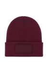 UC411 Rectangular Patch Beanie Maroon colour image