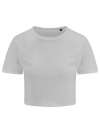 CUST CROP TOP CUST CROP TOP Solid White colour image