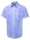 UC714 Men's Short Sleeve Poplin Shirt Mid Blue colour image
