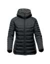 AFP-2W Stormtech Ladies Stavanger Thermal Padded Jacket Black / Graphite colour image