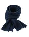 BB424 B424 Beechfield Classic Waffle Knit Scarf French Navy colour image