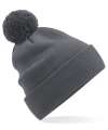 BB450N B450N Beechfield Organic Cotton Snowstar® Beanie Graphite Grey colour image