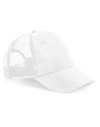 BB75R B75R Beechfield Recycled 6 Panel Snapback Trucker Cap White colour image
