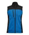 BHV-3W Stormtech Ladies Cascades Soft Shell Bodywarmer Azure Blue / Black colour image