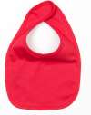 BZ12 BabyBugz Baby Bib Red colour image