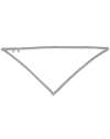 BZ23 BabyBugz Bandana Bib White / Heather Grey colour image
