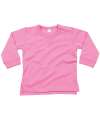 BZ31 BabyBugz Baby Sweatshirt bubblegum pink colour image
