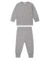 BZ67 BabyBugz Baby Pyjamas Heather Grey Melange colour image