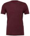 CV3413 3413 Canvas Unisex Tri-Blend T-Shirt Maroon Triblend colour image