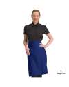 DE106 DP110 Dennys Polyester Waist Apron with Pocket Royal Blue colour image