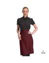 DE106 DP110 Dennys Polyester Waist Apron with Pocket Claret colour image
