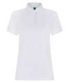 H466 Henbury Ladies Recycled Polyester Polo Shirt White colour image