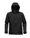 HR-1 Stormtech Epsilon 2 Hooded Soft Shell Jacket Black / Graphite colour image