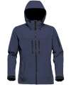 HR-1W Stormtech Ladies Epsilon 2 Hooded Soft Shell Jacket Navy / Graphite colour image