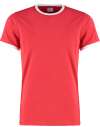 K508 KK508 Kustom Kit Fashion Fit Ringer T-Shirt Red / White colour image