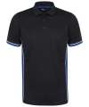 LV355 Finden + Hales Contrast Panel Polo Shirt Navy / Royal / White colour image