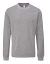 M06 Mantis Unisex Essential Heavy Long Sleeve T-Shirt Heather Grey Melange colour image