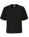 M198 Mantis Ladies Cropped Heavy T-Shirt Black colour image