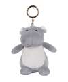 MM026 Mumbles Character Key Ring Hippo Grey colour image