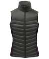 PDV-1W Stormtech Ladies Montserrat Thermal Bodywarmer Black / Granite colour image
