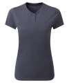 PR319 Premier Ladies Cotton Rich Comis T-Shirt navy marl colour image