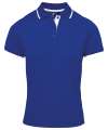 PR619 Premier Ladies Contrast Coolchecker® Piqué Polo Shirt Royal / White colour image