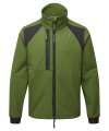 PW2410 CD870 Portwest WX2™ Eco Two Layer Soft Shell Jacket Olive Green colour image
